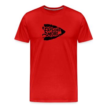 Mehr erfahren Arrow - Männer Premium Bio T-Shirt - Rot - Vorne - Damien (186cm)