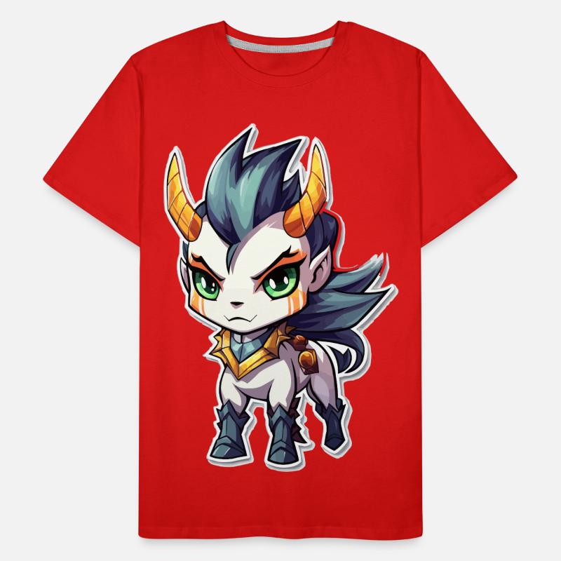 Chibi Dämonenpferd Männer Premium Bio T-Shirt