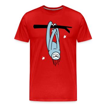 enjoy - Men's Premium Organic T-Shirt - red - Front - Damien (186cm)
