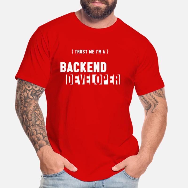 Trust Me I'm Backend Developer Engineer Software Men's Premium Organic T-Shirt