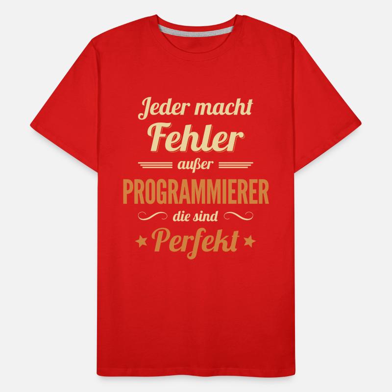 Programmierer sind Perfekt Coder Engineer Men's Premium Organic T-Shirt
