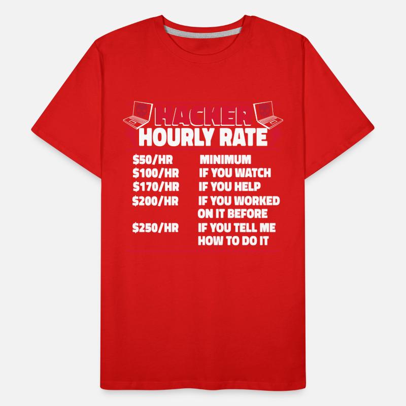Hacker Horaire Sniffer Social Engineering T-shirt bio Premium Homme