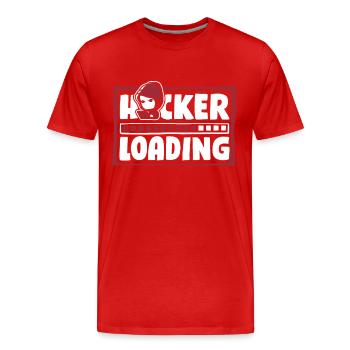 Hacker Loading Phishing Sniffer Social - Men's Premium Organic T-Shirt - red - Front - Damien (186cm)