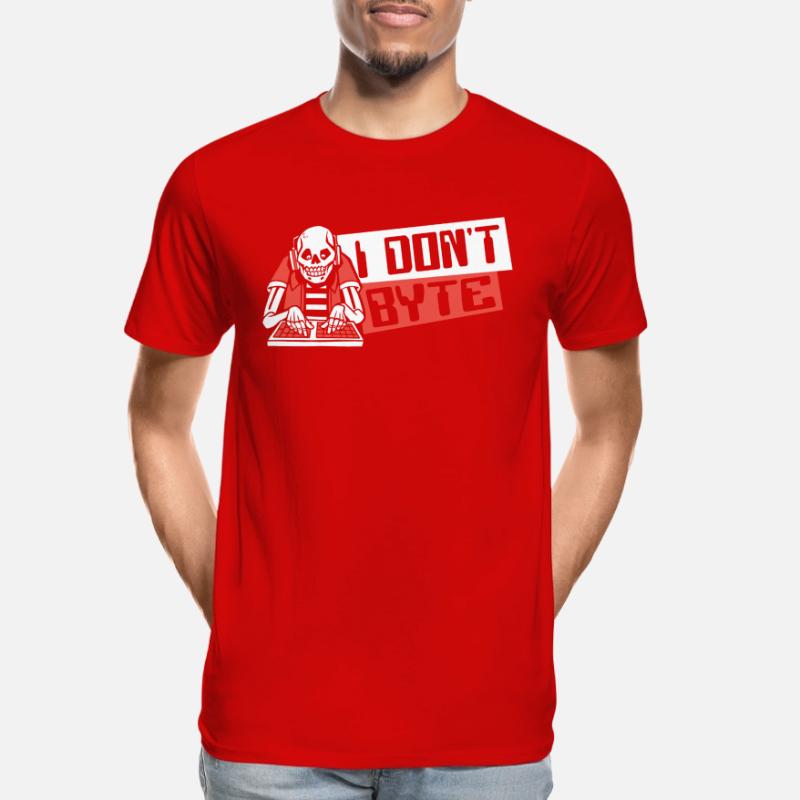 I Don't Byte Softwareingenieur Developer Coder Männer Premium Bio T-Shirt