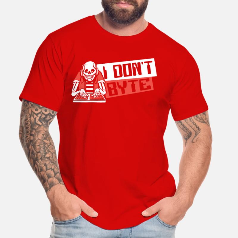 I Don't Byte Software Engineer Developer Coder Men's Premium Organic T-Shirt