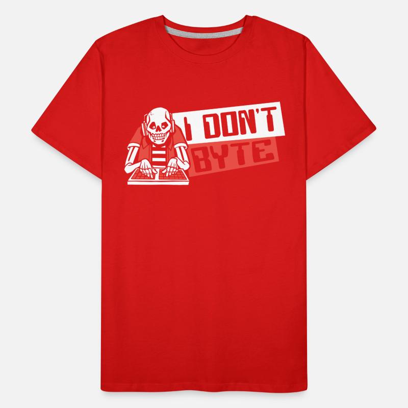I Don't Byte Software Engineer Developer Coder Men's Premium Organic T-Shirt