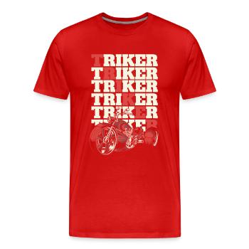 Triker Trikebike Dreirad Motorrad Threewheeler - Männer Premium Bio T-Shirt - Rot - Vorne - Damien (186cm)