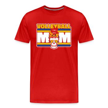 Volley-ball Maman Joueur de volley-ball Joueur de volley-ball - T-shirt bio Premium Homme - rouge - Devant - Damien (186cm)