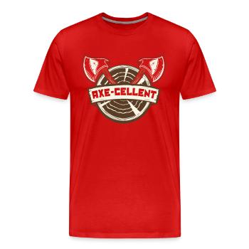 Axt Cellent Axt Wurfwettbewerb Spiel Axt - Männer Premium Bio T-Shirt - Rot - Vorne - Damien (186cm)