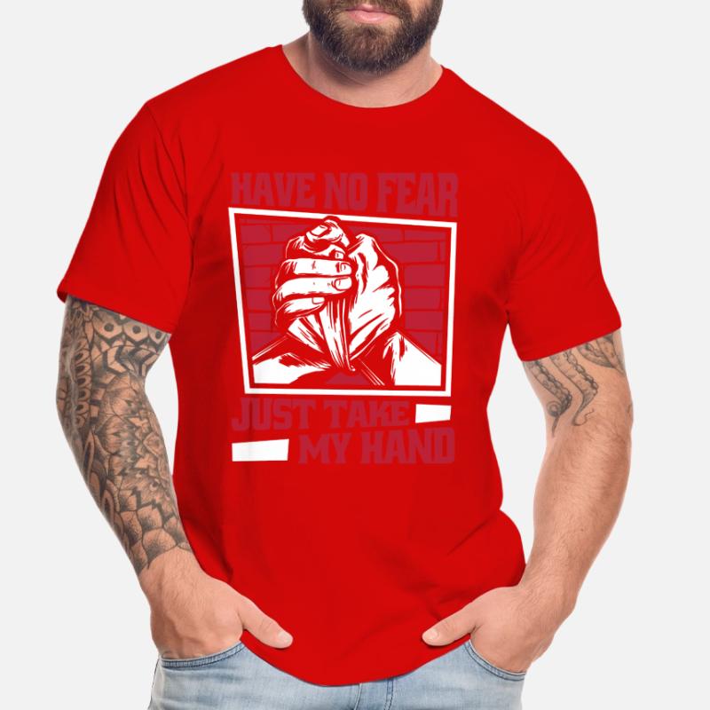 N’ayez crainte, prenez simplement mon bras de techniques de main T-shirt bio Premium Homme