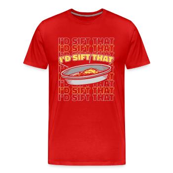 Ich würde diesen schürfenden Seifenbergbau-Minen-Miner sichten - Männer Premium Bio T-Shirt - Rot - Vorne - Damien (186cm)