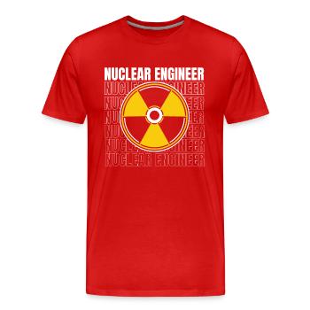 Nuclear Engineer Uranium Energy Nuclear Engineer - Men's Premium Organic T-Shirt - red - Front - Damien (186cm)