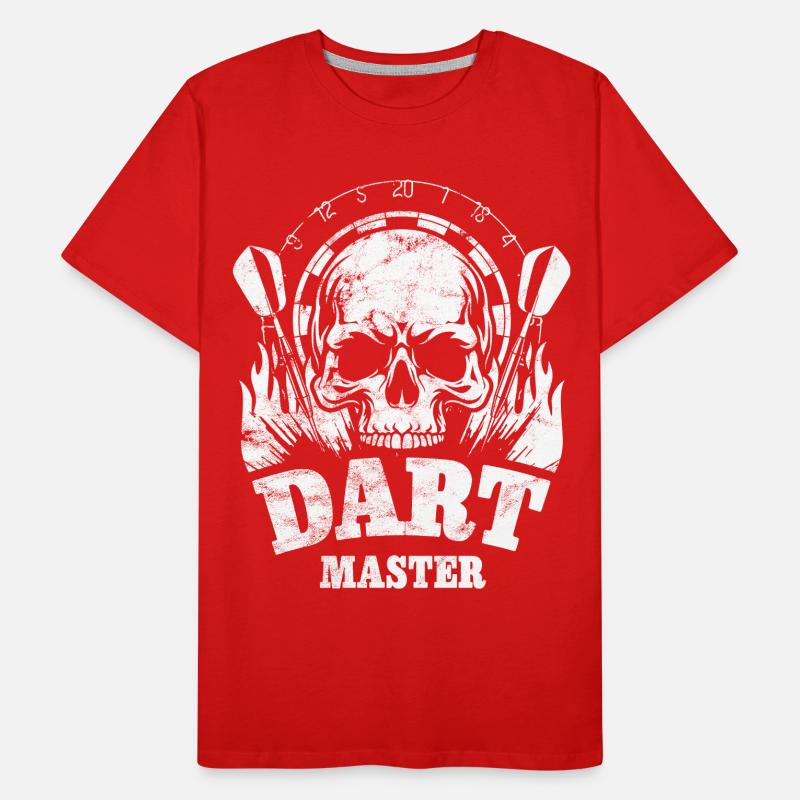 Crâne de fléchettes - Dart Master T-shirt bio Premium Homme