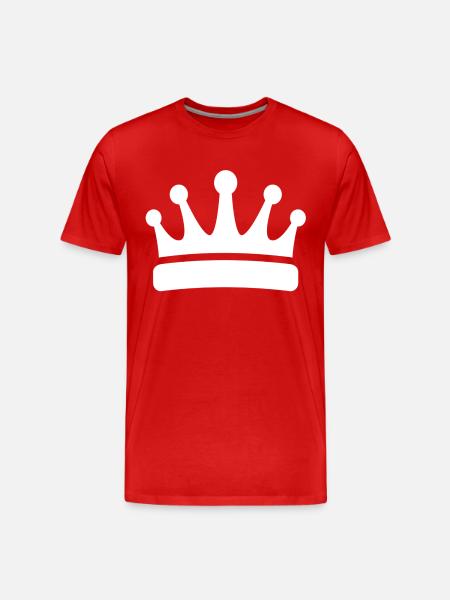 Krone - Männer Premium Bio T-Shirt - Rot