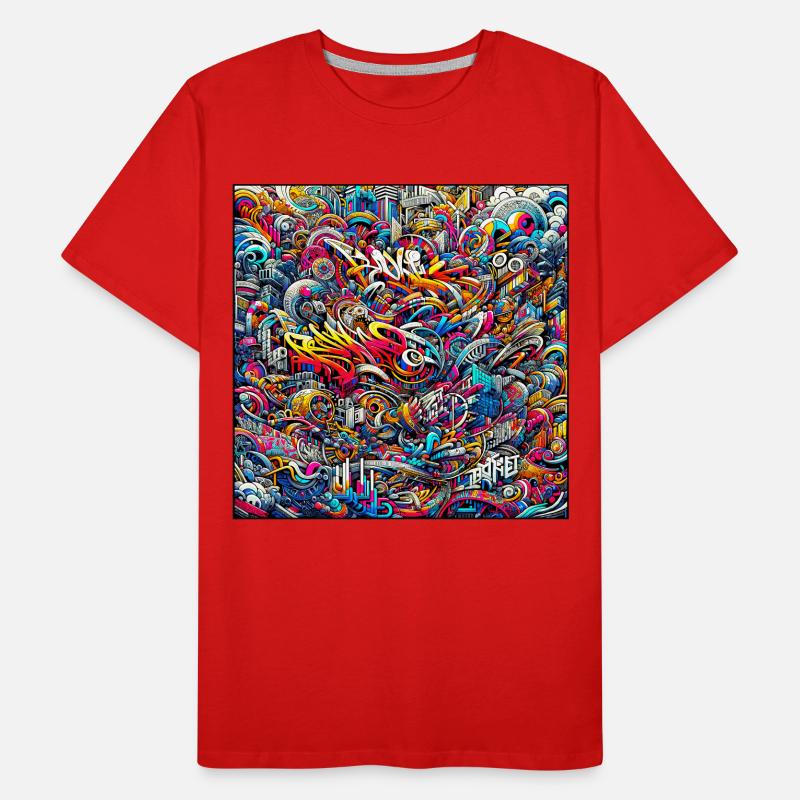 Graffiti Pulse Men's Premium Organic T-Shirt