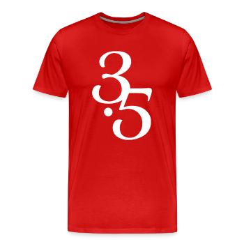 Human Design 3/5 Profil - Männer Premium Bio T-Shirt - Rot - Vorne - Damien (186cm)