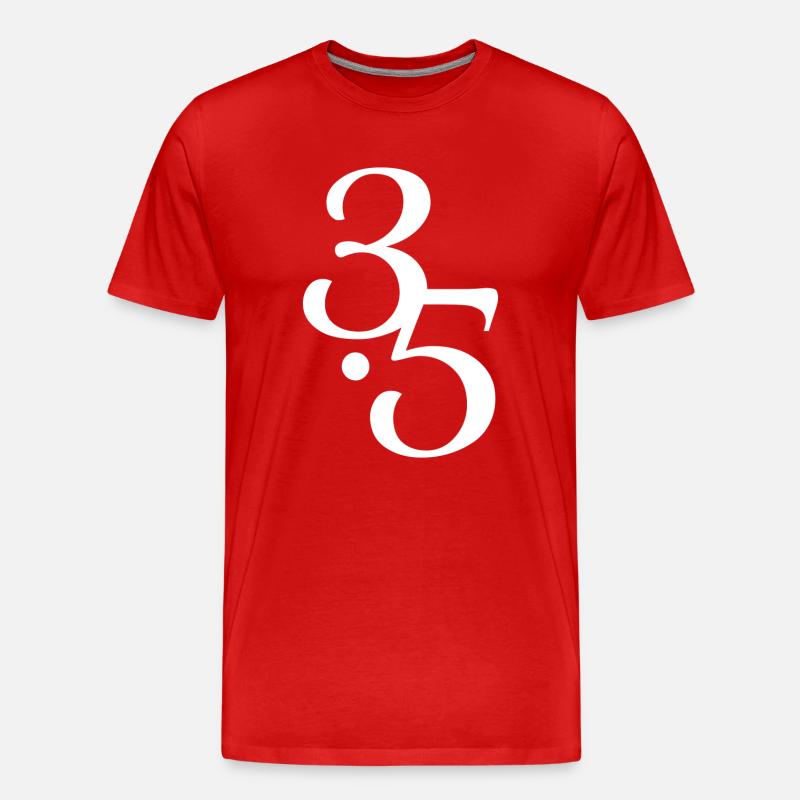 Human Design 3/5 Profil - Männer Premium Bio T-Shirt - Rot