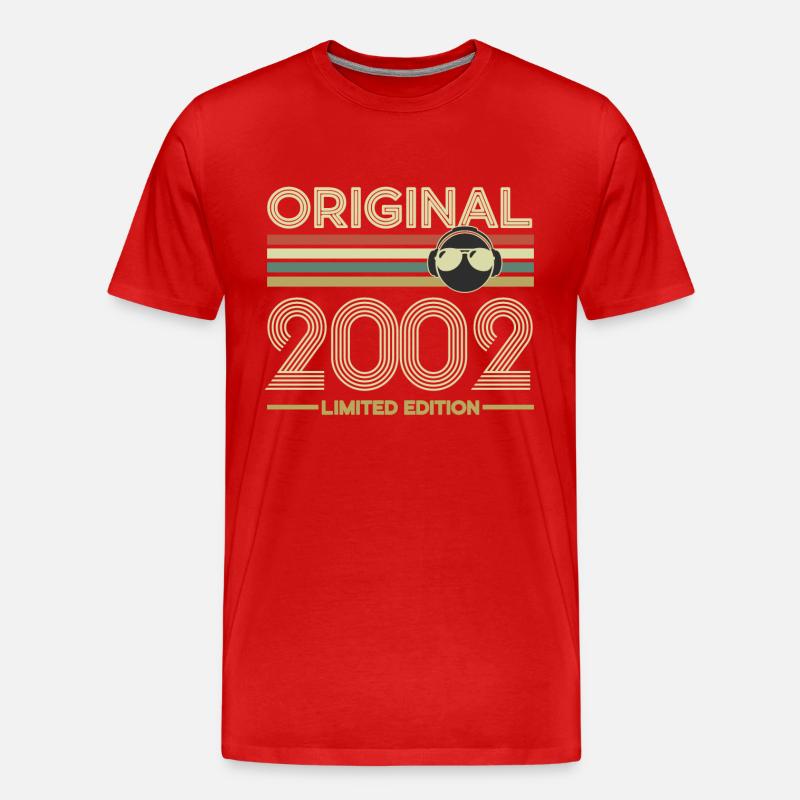 2002 - Männer Premium Bio T-Shirt - Rot