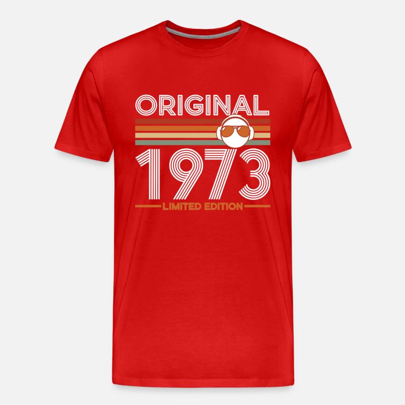 1973 - Männer Premium Bio T-Shirt - Rot
