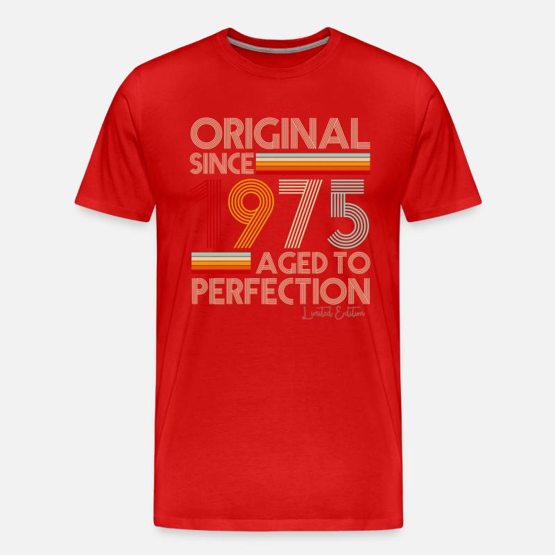 1975 - Männer Premium Bio T-Shirt - Rot