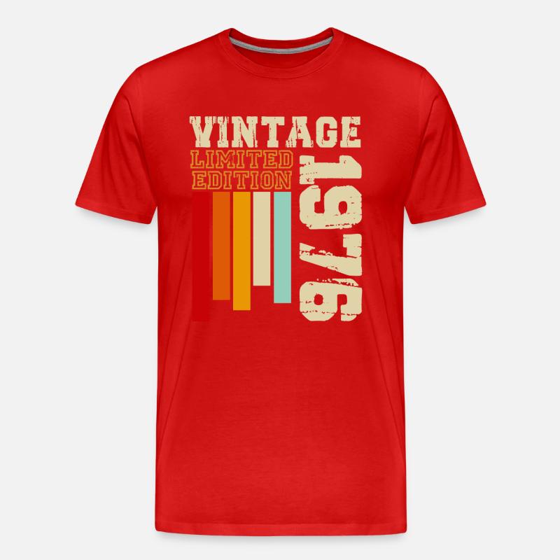 1976 - Männer Premium Bio T-Shirt - Rot