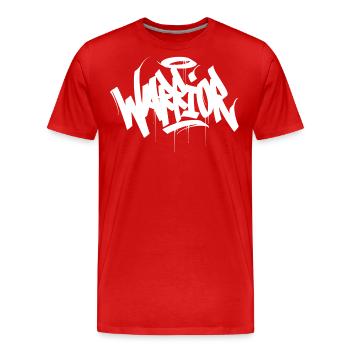 Krieger - Männer Premium Bio T-Shirt - Rot - Vorne - Damien (186cm)