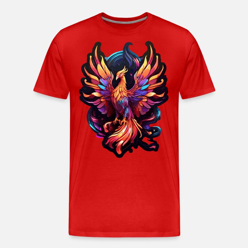 Phönix - Männer Premium Bio T-Shirt - Rot