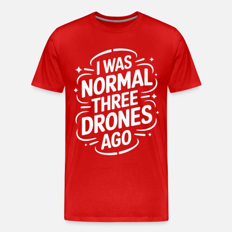 Drones Pilot Quadcopter Drone - Men's Premium Organic T-Shirt - red