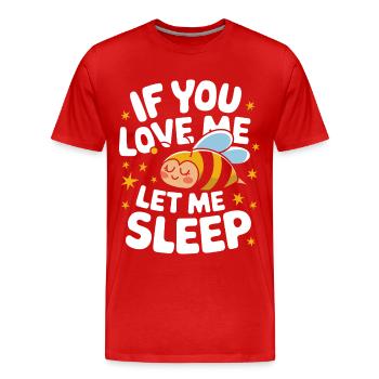 abeille abeille apicultrice abeille abeille - T-shirt bio Premium Homme - rouge - Devant - Damien (186cm)