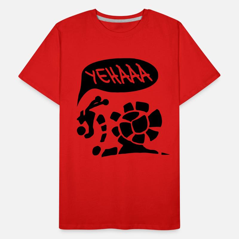 Snail course escargot YEAHAAA T-shirt bio Premium Homme