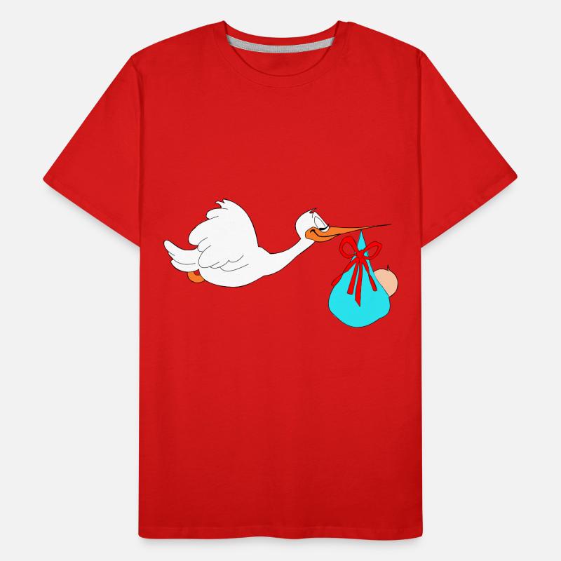 Stork apporte bébé T-shirt bio Premium Homme
