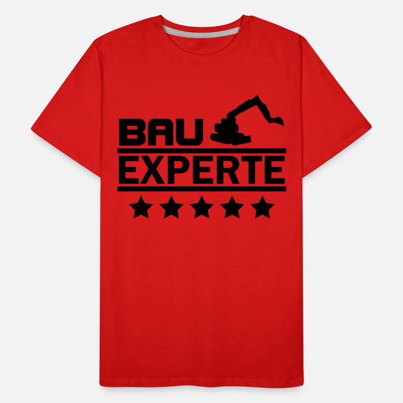 bau experte Männer Premium Bio T-Shirt