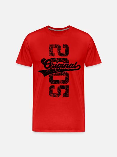21ST BIRTHDAY ORIGINAL 2005 - Men's Premium Organic T-Shirt - red