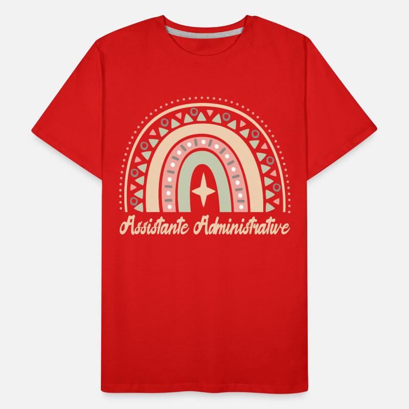 Cadeau Assistante administratif. assistante. T-shirt bio Premium Homme
