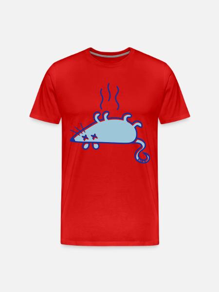 A dead mouse - Men's Premium Organic T-Shirt - red