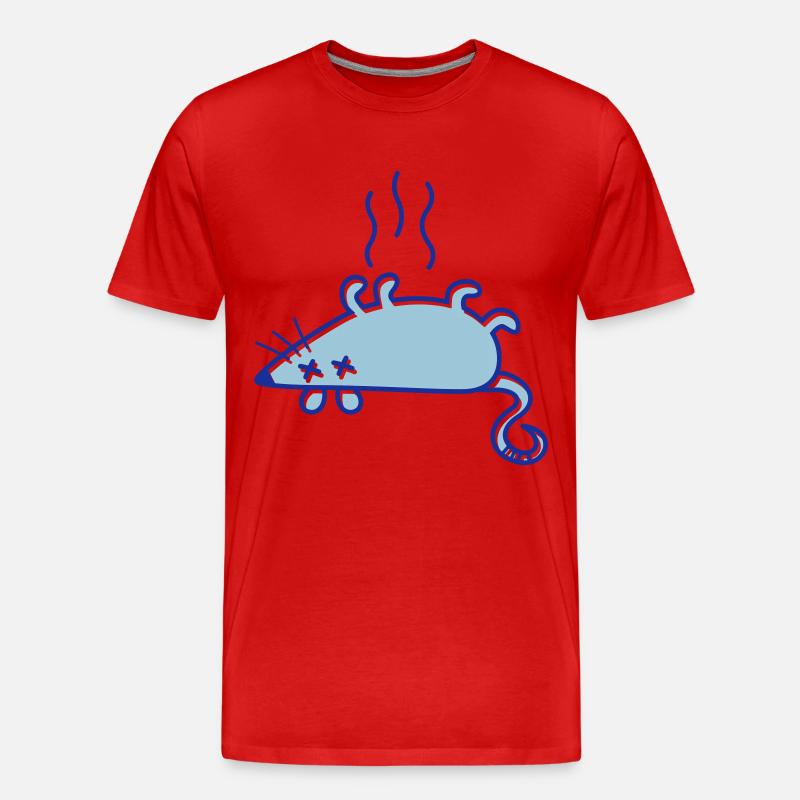 A dead mouse - Men's Premium Organic T-Shirt - red