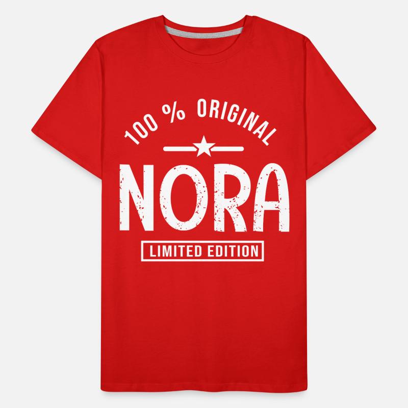 Nora gift personalized tshirt name nora, Nora Men's Premium Organic T-Shirt