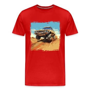 Dakar Rallye - Männer Premium Bio T-Shirt - Rot - Vorne - Damien (186cm)