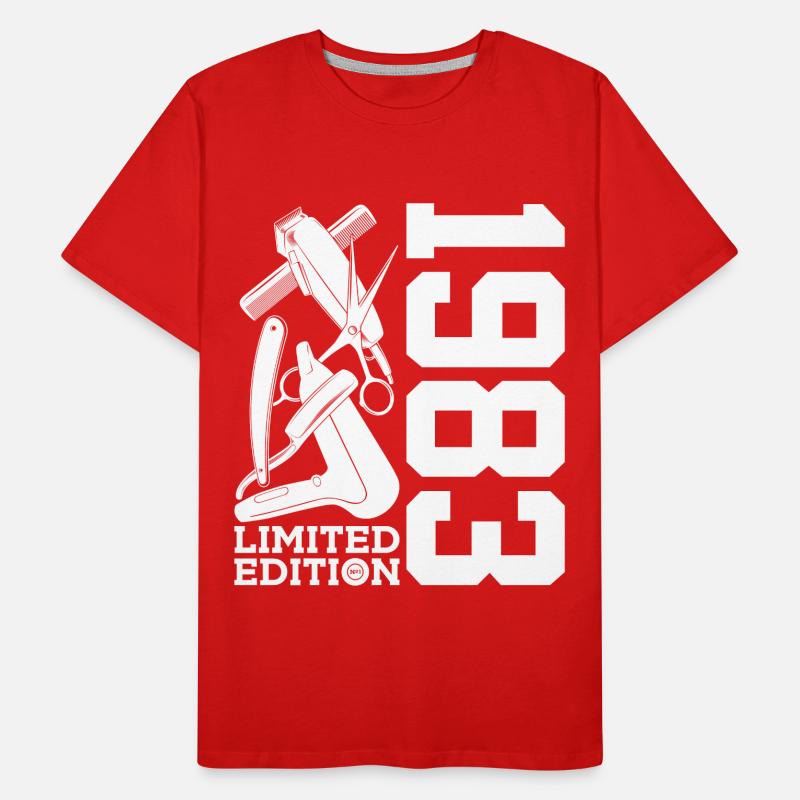 COIFFEUSE 1983 COIFFEUSE 43 ANNIVERSAIRE COIFFEUSE T-shirt bio Premium Homme
