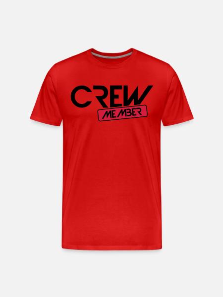crew member - Men's Premium Organic T-Shirt - red