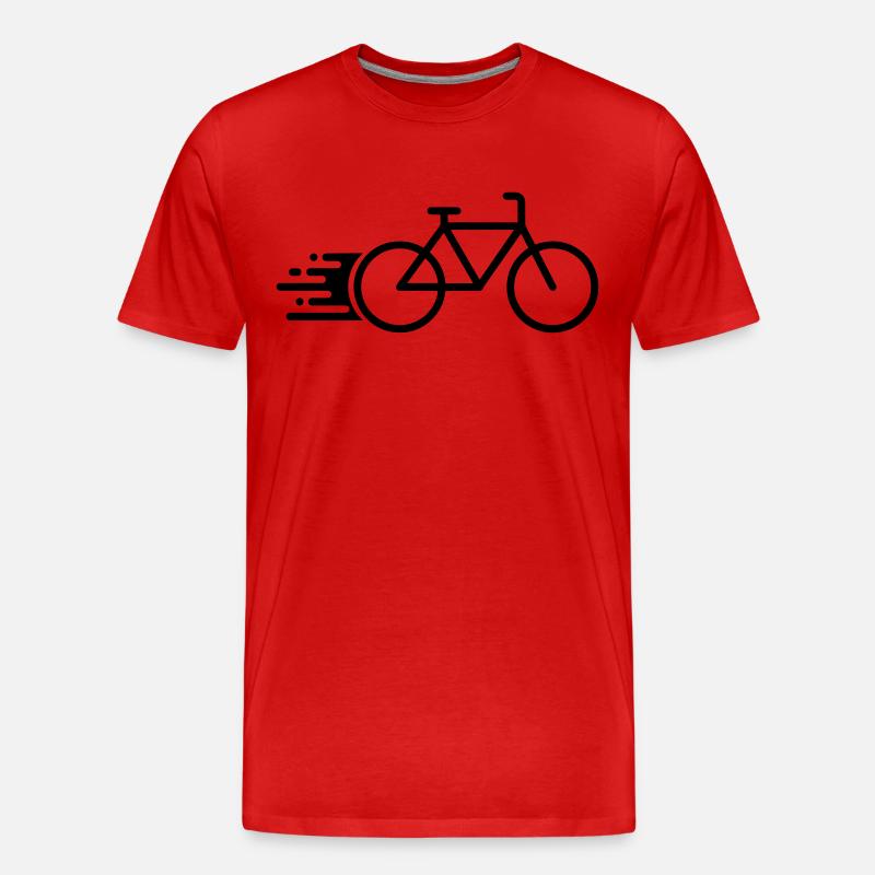 Fast Bicycle - Männer Premium Bio T-Shirt - Rot
