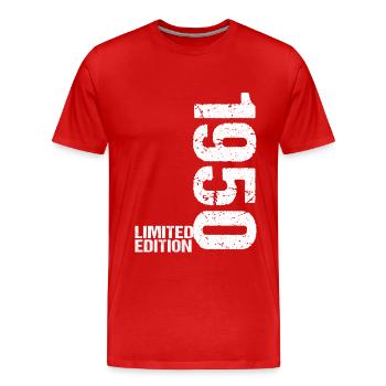 72. Geburtstag 1950 - Geschenk Spruch Geschenkidee - Männer Premium Bio T-Shirt - Rot - Vorne - Damien (186cm)