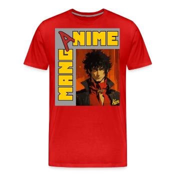 Manga Anime: The Handsome Young Lord - Men's Premium Organic T-Shirt - red - Front - Damien (186cm)