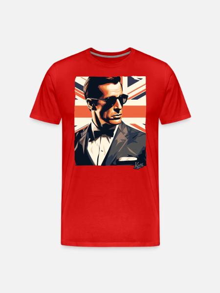 British Flag Chad Geezer Mate Great Britain - Men's Premium Organic T-Shirt - red