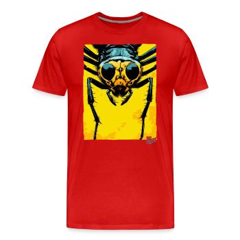 Monster-Ameise: Kleiner Riese - Männer Premium Bio T-Shirt - Rot - Vorne - Damien (186cm)