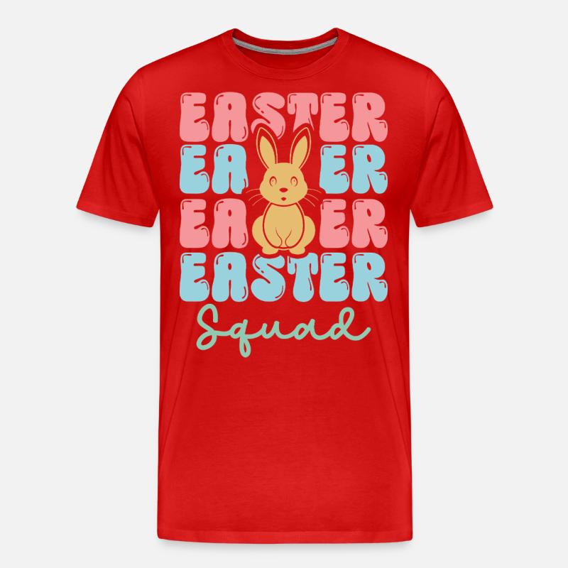 Easter squad - Männer Premium Bio T-Shirt - Rot