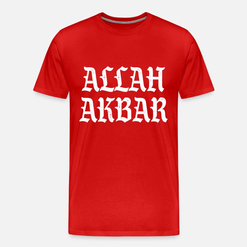 Allah Akbar - Männer Premium Bio T-Shirt - Rot