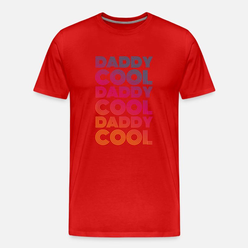 Daddy Cool - Männer Premium Bio T-Shirt - Rot
