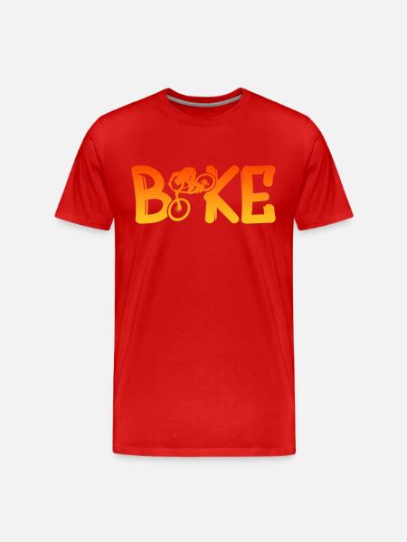 Biken - Männer Premium Bio T-Shirt - Rot