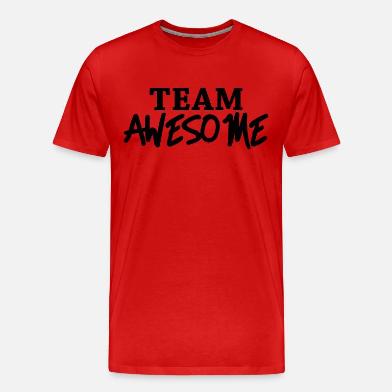 Team Awesome - Männer Premium Bio T-Shirt - Rot